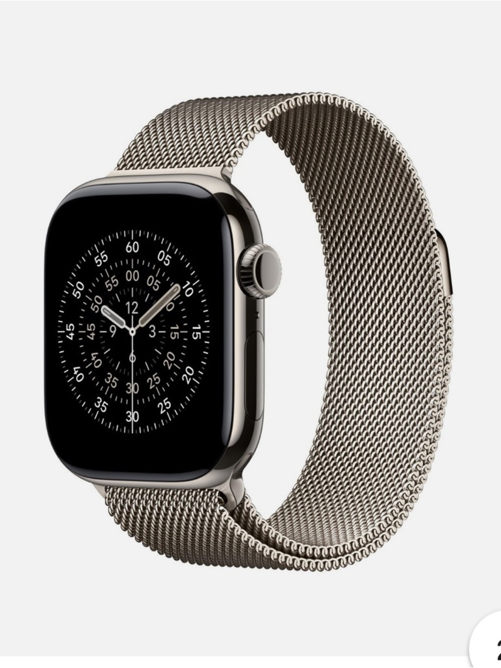 Apple Milanese Loop Stainless Steel Watch Band in Natural Metallic